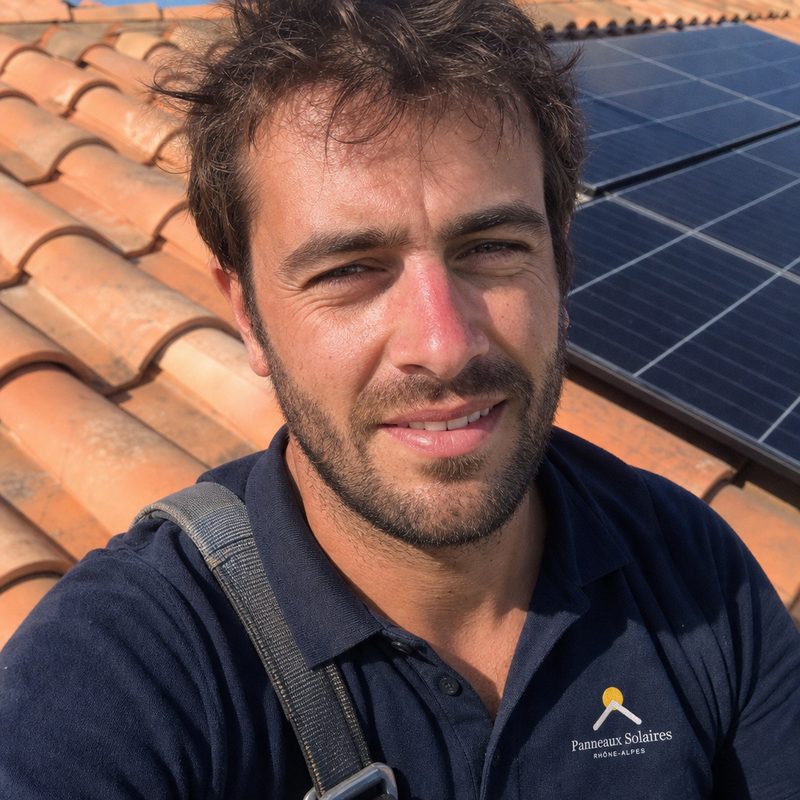 Portrait de Thomas Perret, Chef d'équipe pose · Isère